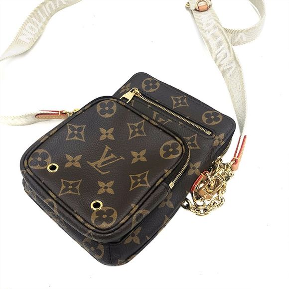 Louis Vuitton Utility Crossbody Bag Monogram Brown Shoulder Bag - Picture 5 of 9